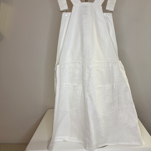 Reformation Darcie Linen Dress White - Size 6 - Picture 6 of 10